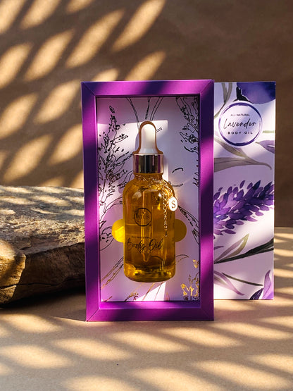 Golden Fields                  Lavender Body Oil                        Deluxe Box - 50 ML