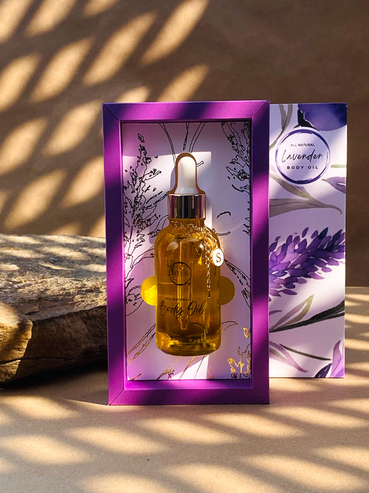 Golden Fields                  Lavender Body Oil                        Deluxe Box - 50 ML