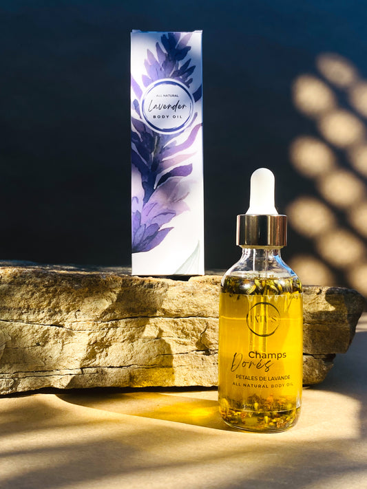 Golden Fields                     Lavender Body Oil                      Essential Box - 50 ML
